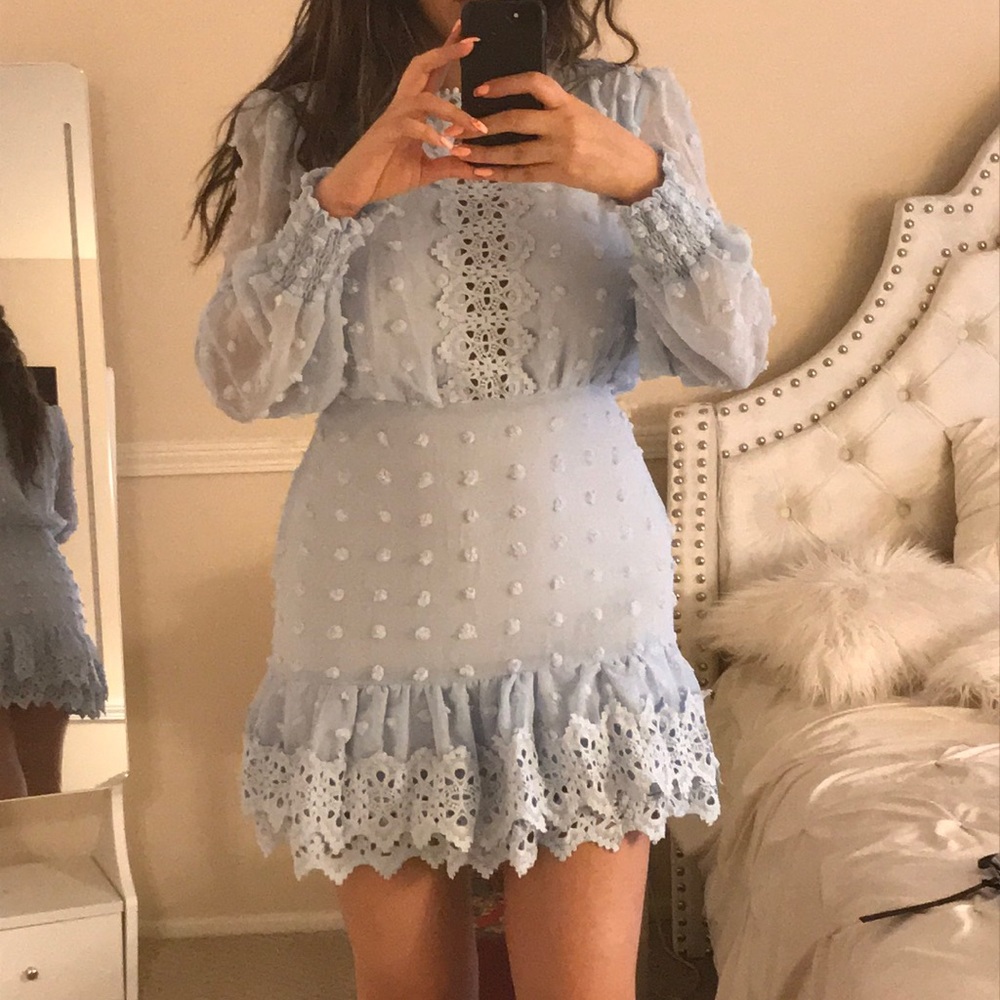 Blue dress